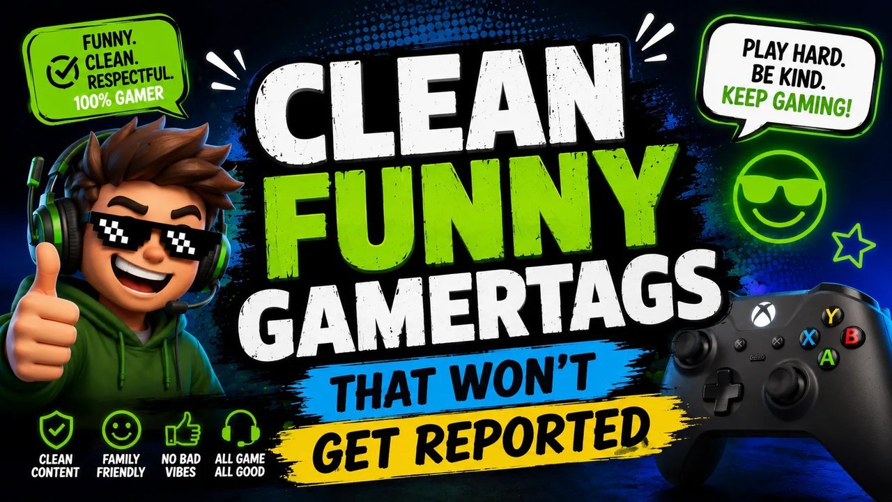 Smiling player giving a thumbs up after picking a clean funny gamertag